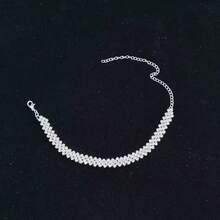 1 时尚个性化不对称水钻镶嵌脚链