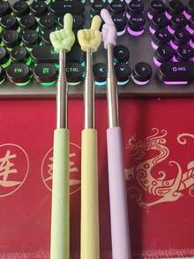 68cm伸缩指读棒儿童读书指棒伸缩指读棒教学辅助材料不锈钢可伸缩阅读教鞭早教工具教师专用指挥棒点读笔黑板钢琴指导阅读家用教师教鞭教学棒办公学校绘图学生马克笔文具男童女童学习用品学生节日礼物 - 彩色 - 查看 9