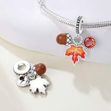 CYCUFF 1 pieza Colgante de flor con baño de plata para hacer pulseras, collares y joyas DIY, regalo para mujeres, regalo de Acción de Gracias