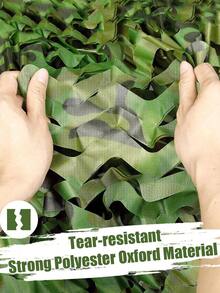 1pc Bulk Roll Camouflage Net For Hunting, Military, Decoration, Sun Shade, 4x5m/3x6m/2x3m Bulk Roll Coarse Linen Camouflage Waterproof Net, For Hunting Blinds, Dinosaur Birthday, Jungle Theme Party Decor, Camping, Shooting, Sunshade, Mesh Backing Oxford Camouflage Net, Military Surplus, Deer Stand Hunting, Party Decor, Photography And Car Cover - Multicolor - View 4