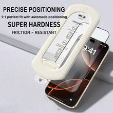 3 Stück Bildschirmschutz für iPhone 17, 17 Pro, 17 Air, 17 Pro Max, Vollflächenabdeckung, HD-Klar, kratzfest, fingerabdruckfest, staubfrei, unterstützt Fingerabdruck- und Gesichtserkennung zum Entsperren