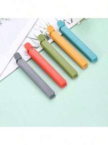 5pcs  Plastic Sealing Clip Kit - Food Bag Clips For Kitchen Use, Assorted Colors