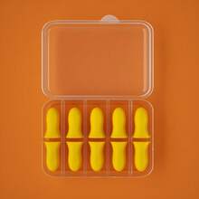 Un set de 10 tapones de espuma potentes para dormir con excelente aislamiento acústico, diseño minimalista moderno con forma de bala para protección auditiva, reducción de ruido para dormir, estudiar y otros lugares tranquilos como dormitorios, residencias y salas de estudio.