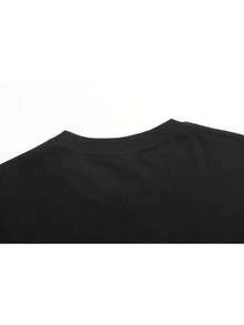 Let'S Glow It'S My Birthday Party T-Shirt - Bright 80s Glitter Design, Casual Short Sleeve Crew Neck, 100% Cotton, Perfect For Boys And Girls, Summer Birthday And Holiday Gift, Birthday Party T-Shirt, Perfect For Outdoor - Black - View 5