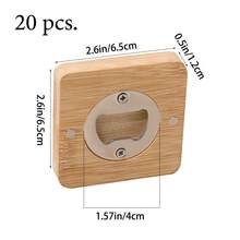 5pcs/10pcs/20pcs Custom Personalized Bamboo Round Bottle Opener, Bamboo Magnetic Fridge Bottle Opener, Customized Wedding Bottle Opener, Best Man Gift, Party Souvenir, Housewarming Gift, Multi-Functional, Ornamental, Reusable, Exquisite, Stylish, High-Quality, Colorful, Modern, Custom, Personalized, Unique, For Valentine's Day, For Mother's Day, For Birthdays, For Father's Day, For Graduation, For Weddings, For Housewarming, Wedding Essentials,Home & Living,Haunt Your Home,Souvenirs - Multicolor - View 11