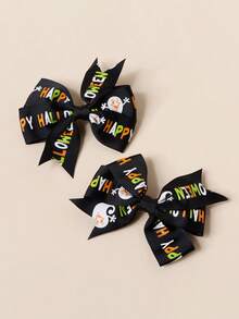 2/8 sztuk dla dziewczynek, śliczne spinki do włosów z motywem dyni, ducha, czarodzieja, potwora, nietoperza, spinki do grzywki, ozdoby do kucyka, odpowiednie na przyjęcia świąteczne, akcesoria do włosów na Halloween