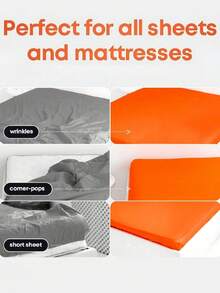 4pcs Bed Sheet Holder Straps: Elastic, Adjustable Fitted Sheet Keepers & Fasteners. Securely Lock Sheets, Prevent Slipping & Create A Smooth, Wrinkle-Free Bed. Ideal For Deep Mattresses, Home Use, Hotels. Perfect For Everyone.