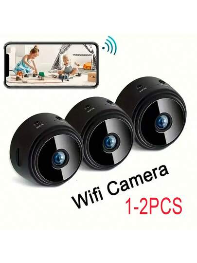 1pc/ Mini Wireless 2.4Ghz WiFi Slimme Security Camera, Home Monitor, Mobile Remote App, View Anytime Anywhere, Butler Assistant, Viewing view 2