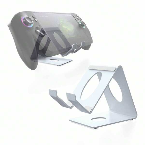 1 pezzo Supporto da tavolo per console portatile multicolore in metallo, robusto e durevole, con cuscinetti in silicone antiscivolo per prevenire scivolamenti e graffi, adatto per ROG XBX ALLY/X, SWTCH/SWICH 2, Steam Deck