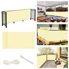 Balcony Privacy Fence Cloth, Garden Balcony Privacy Protection Screen, Fence Shielding Protective Net, Suitable For Deck, Patio, Backyard, Outdoor Pool, Porch, Railing, Lawn And Gardening Privacy Cover