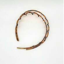 1个/2个/4个装 - 女士优雅豹纹大波浪发箍，蓬松发圈，日常佩戴，万圣节发饰 - 彩色 - 查看 12