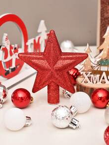 30pcs Christmas Ball, Tree Topper, Gift Box Set - Colorful Shatterproof Plastic Ornament Balls For Christmas Tree Decoration, Holiday Party And Wedding Decor - Multicolor - View 3