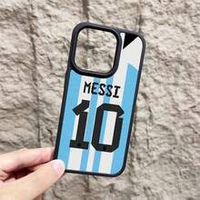 1 Football Player With Messi's Number 10 Letter | Magfase Magnetic TPU Frosted All Inclusive Durable Compatible With IPhone17/17pro/17promax/Air/16/16pro/16promax/16plus/15/15pro/15promax/15plus/14/14pro/14promax/14plus/13/13pro/13promax/12/12pro/12promax/11promax/11pro/11/X/Xs/Xsmax Protective Case - Màu xanh lam - Xem 4