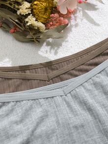 7pcs Women's Simple & Comfortable Knit Panties