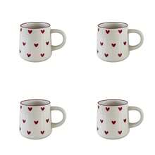 Love Ceramic Mug, Cute Little Love Ceramic Mug Coffee Cup Drinking Cup, Suitable For Home Drinking, Afternoon Tea Drinking, Office Drinking, Coffee Shop Latte Art, Souvenir, Valentine's Day Holiday Gift, Birthday Gift - 2 件裝,小號和大號 - 查看 10