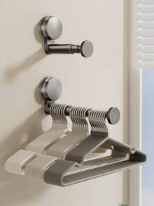 Regulowany wieszak na przyssawkę bez wiercenia, wieszak ścienny do domu i na balkon, teleskopowa konstrukcja z pokrętłem bezpieczeństwa, wielofunkcyjny wieszak, wieszak na ubrania montowany na ścianie, wieszak na suszarkę z przyssawką, wielofunkcyjny wieszak ścienny na balkon, przenośny, teleskopowy wieszak na ubrania, odpowiedni do domu i podróży