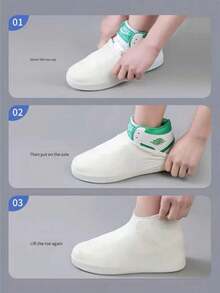 1/2pcs Reusable Outdoor Latex Rain Boots Covers, Waterproof Shoe Protectors For Rainy Days. Available In Multiple Colors, Durable And Long-Lasting. Foldable Colorful Silicone Shoe Covers, Portable Waterproof Shoe Covers