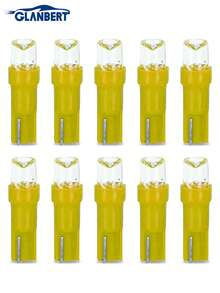 GLANBERT 10pcs T5 LED Car Dash Dashboard Lights 74 73 286 Instrument Cluster Gauge Panel Lamp Speedometer 86 17 18 Wedge Bulbs 74 73 286 - Multicolor - View 10