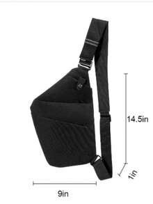 1 pieza Bolso bandolera antirrobo. Danza del dragón 900D. Bolso de pecho para hombres. Un bolso deportivo, de viaje y para ir al trabajo impermeable para hombres