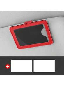 Car Sun Visor Frame Decorations Includes A 3-Inch Photo Clip, License Plate Parking Number Card, And Interior Decoration Accessories - Comes With 2 White Paper Inserts For Photos, Phone Numbers, And Notes - MultiWarna - View 6