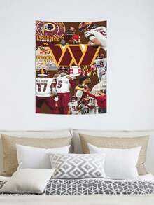 Washington Team Commanders Funny Tapestry, Hanging Dorm Party Backdrop Decorations Home Decorations For Living Room Bedroom Man Cave