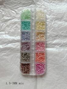 1 Set Nail Art Pearl Decorations, Assorted Sizes & Colors, 3D Dimensional Accessories Nails Nail Supplies - Multicolor - View 8