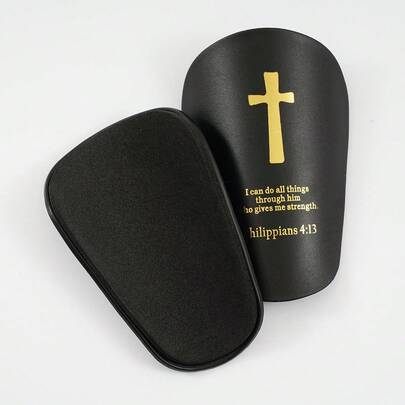 1 Paar Mini Master Cross Design Fußball Schienbeinschoner, Erwachsene Clip-On Beinschützer - Dicke und robuste Mini Fußball Schienbeinschoner, geeignet für alle Jahreszeiten