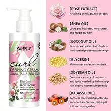GOIPLE Curl Defining Cream - Long-Lasting Styling, Anti-Frizz Curl Cream With Coconut Oil And Shea Butter Nourishing Formula, Creates 4C Curls, Shapes Wavy Hair, Smooths Waves, Adds Volume And Bounce, Moisturizing Leave-In Conditioner, Suitable For Curly/Wavy/Straight Hair Styling And Care - 粉色 - 查看 7