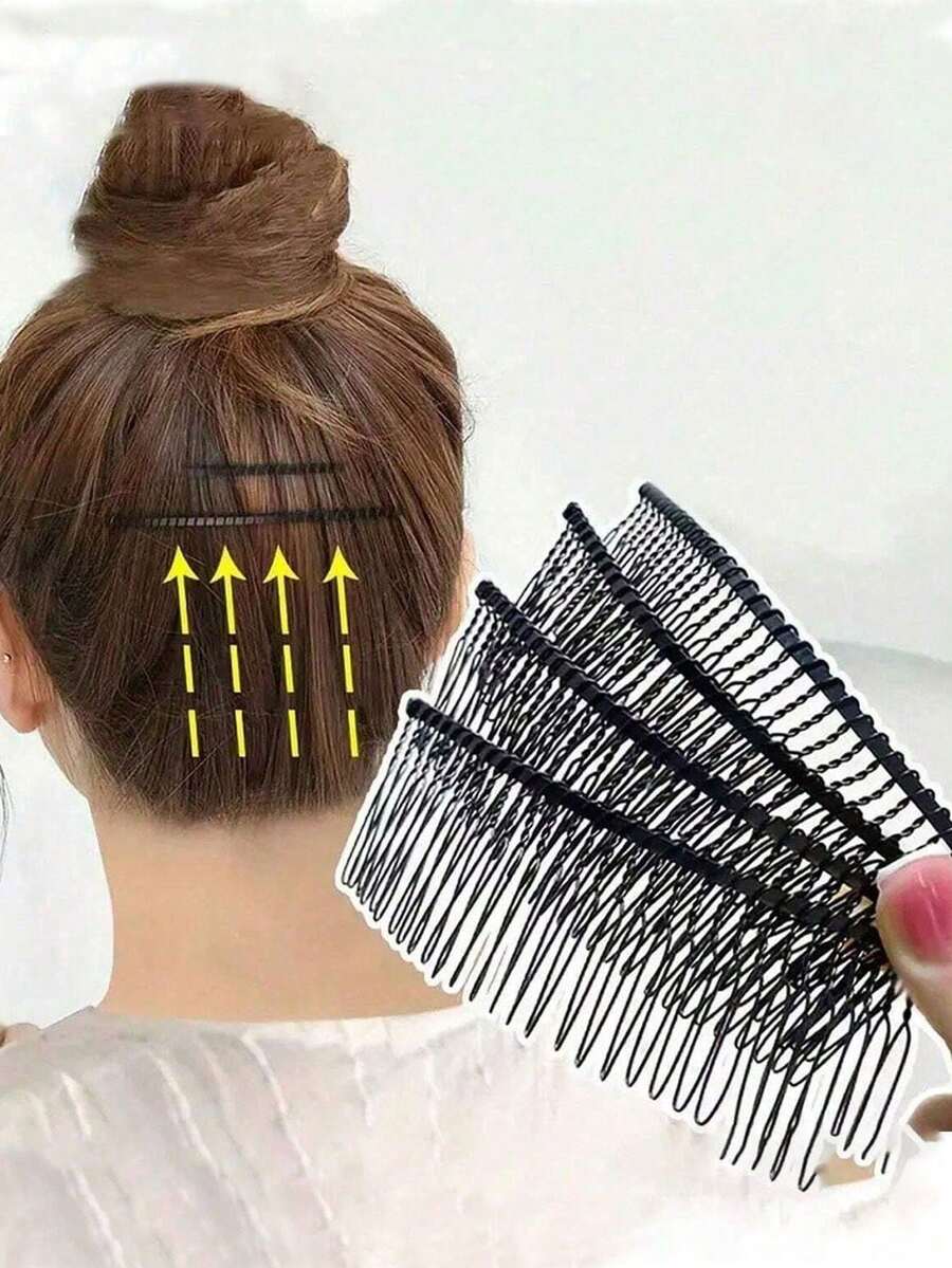3/2/1pc Invisible Hair Styling Combs, Unscented Edge Control And Repair Tool , U-Shaped Hair Clip, Hair Accessories, Broken Hair Finisher Ornament Hair Clip Top Clip Back Of Head Invisible Bangs Fixed Insert Comb Anti ,Hair Styling Tools ,Hair Styling Kit