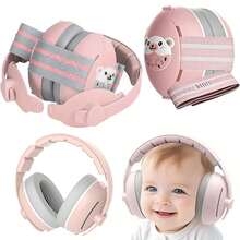1 Stück 2-in-1 Baby Gehörschutz für Babys und Kleinkind bis zu 48 Monaten, mit Geräuschunterdrückung & Verstellbares Kopfband, Babys Ohrenschutz-Kopfhörer, Lärmschutz Ohrschützer - Bequeme Baby Kopfhörer gegen Gehörschäden & verbessert den Schlaf, Outdoor Schlaf und Flugzeug Reisen Lärmschutz Kopfhörer, Babyparty Familien Dekorationen Geschenke