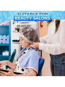 98/50 Per Piece Disposable Shower Cap, Waterproof Elastic Shower Cap, Shower Cap, Suitable For Bathing, Hair Care, Thickened Large Super Elastic Shower Cap, Convenient To Carry