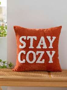 1pc/2pcs Pumpkin Pattern Embroidered Pillow Cover, Daily Home Use Bedroom Headboard Cushion Cover, Living Room Sofa Car Pillow Case, Halloween Christmas New Year Outdoor Garden Home Textile Decorative Pillow Covers, 45*45cm, Without Core Christmas Decorations Christmas Decoration Christmas Decorations Home Room Decor Home Decor