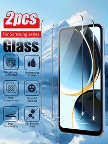 2片装 Galaxy A17/A16/A15/A14/A55/A54/A53/A52/S23FE/S24FE 屏幕保护膜，升级高清钢化玻璃，触控灵敏，无气泡，兼容手机壳 - 無色 - 查看 12