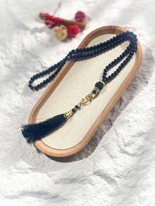 1pc/6pcs Islamic Prayer Beads, 99 Glass Faux Pearl Thread Beads For Muslim Worship And Arabic Praise Bracelet - Multicolor - View 4