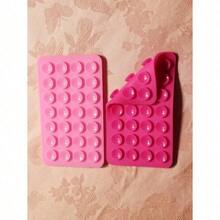1Pc Silicone Suction Silicone Suction Cups Square Phone Case Back Silicone Suction Cups 28pcs Large Suction Silicone Cell Phone Suction Cups Silicone Suction Phone Case Card Holder Card Holder Wallet Business Card Holder Credit Card Holder Card Holder Women For Women For Men Compatible With IPhone, Android Phone, Gift For Birthday, Family, Friends Phone Holder, Phone Stand, Phone Accessories - Màu Hồng Tươi - Xem 5