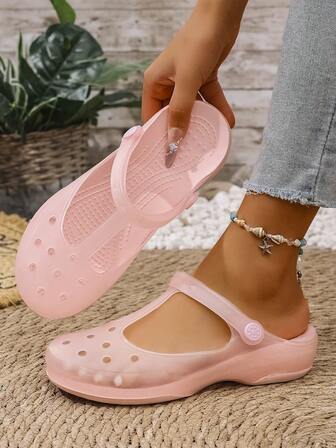 Classic Clog& Platform Pink Sandals For Women,Breathable Comfortable Lightweight Easy To Clean .Holiday Essential Shoes For Vacations,Beach,Pool, Slippers For Women,Daily Wear Casual Shoes Indoor Outdoor Wear .Summer Holiday Shoes For Women,Valentine's Day Gift .