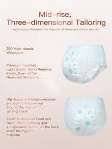 XIAONI 5/10pcs Cotton Sanitary Pads, Nighttime Panty Liner, Women's Menstrual Period Use, Breathable Dry, Ultra-Thin Quick Absorption, Period Underwear, Nighttime Protection Pants