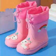 بوت المطر للأطفال، بوت كرتونية جميلة للأولاد والبنات في رياض الأطفال، بوت مقاومة للماء، بوت مطاطية من نوع تونغ تشونغدا