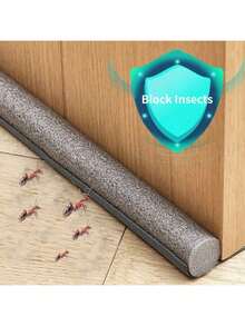 1/2pcs Under Door Draft Stopper 36.6in Adjustable & Cutable Upgraded Stripping Windproof Bottom Door Gap Filler & Seal Under Door Sweep Weather Stripping For Block Noise, Sound, Hot Air, Light, Wind