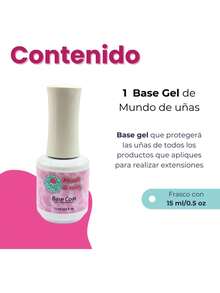 Gel Base Coat Mdu 15ml Para Uñas Uv Led Profesional Uñas - Multicolor - Ver 2