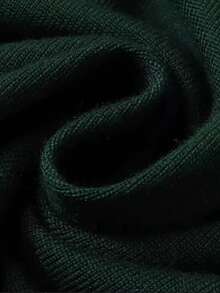 GRDR Men's Regular Shoulder Long Sleeve High Neck Sweater, Versatile For Daily Wear Knitted Pullover - Dark Green - View 8