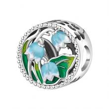 CYCUFF 1 pieza Colgante de flor con baño de plata para hacer pulseras, collares y joyas DIY, regalo para mujeres, regalo de Acción de Gracias