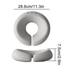 2PCS U Shape Massage Table Cradle Face Down Pillow Head Rest Cushion Pad Accessory - Grey - View 3