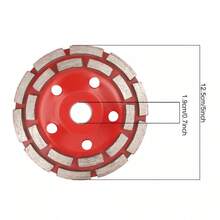 2x Diamantschleiftopf 125 Premium Estrich Beton + Absaughaube f. Winkelschleifer