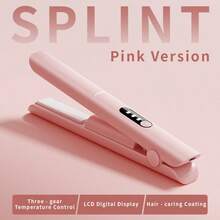 充电式收音机夹式USB直发器扁平卷发棒电动夹式三档温度可调陶瓷釉面板 - 彩色 - 查看 11