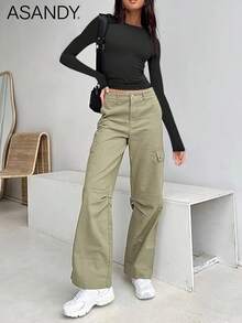 3pcs/Set Women Crew Neck Long Sleeve Solid Color T-Shirts, Slim Fit Casual Pullover Tops Spring - Black, White and Gray - View 6