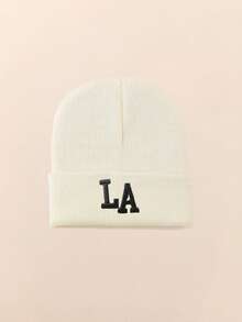 1 Stück Baby Doppel-Bommel Beanie, schwarze Mütze, kuschelige gestrickte Winter Warm Herz süße Mütze für Kinder, Outdoor Accessoire, Winter Baby Mütze