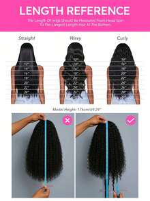 CURLYME Kinky Straight V Part Wig With Elastic Drawstring Upgrade U Part Wig Beginner Friendly Wigs No Leave Out Hand Tied Glueless Wigs Protective Style Wear Go Wigs For Women - SNatural - View 11