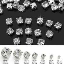 Shiny Glass Crystal Hand-Sewn Rhinestone - DIY Rhinestone Jewelry And Wedding Dress Decoration, Versatile Choice - Durable, Sizes 3-10mm, Ranging From 50 To 1440 Pieces - DIY Rhinestone Jewelry And Wedding Dress Decoration, Versatile Choice - Durable, Sizes 3-10mm, Ranging From 50 To 1440 Pieces