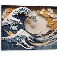 Cork Boards - The Great Wave II - Canvas - View 7